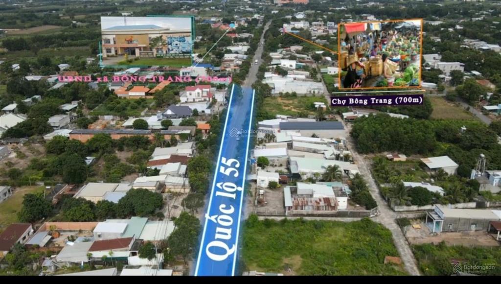 Lô đất 2 mt 8 mét, quốc lộ 55, nằm ngay điểm lên xuống cao tốc hồ tràm long thành
