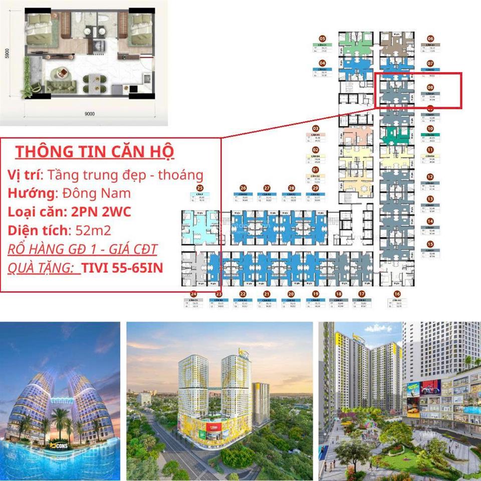 Bcons center city em còn căn giá tốt nhất dự án. giá gốc cđt chiết khấu cao + quà tặng
