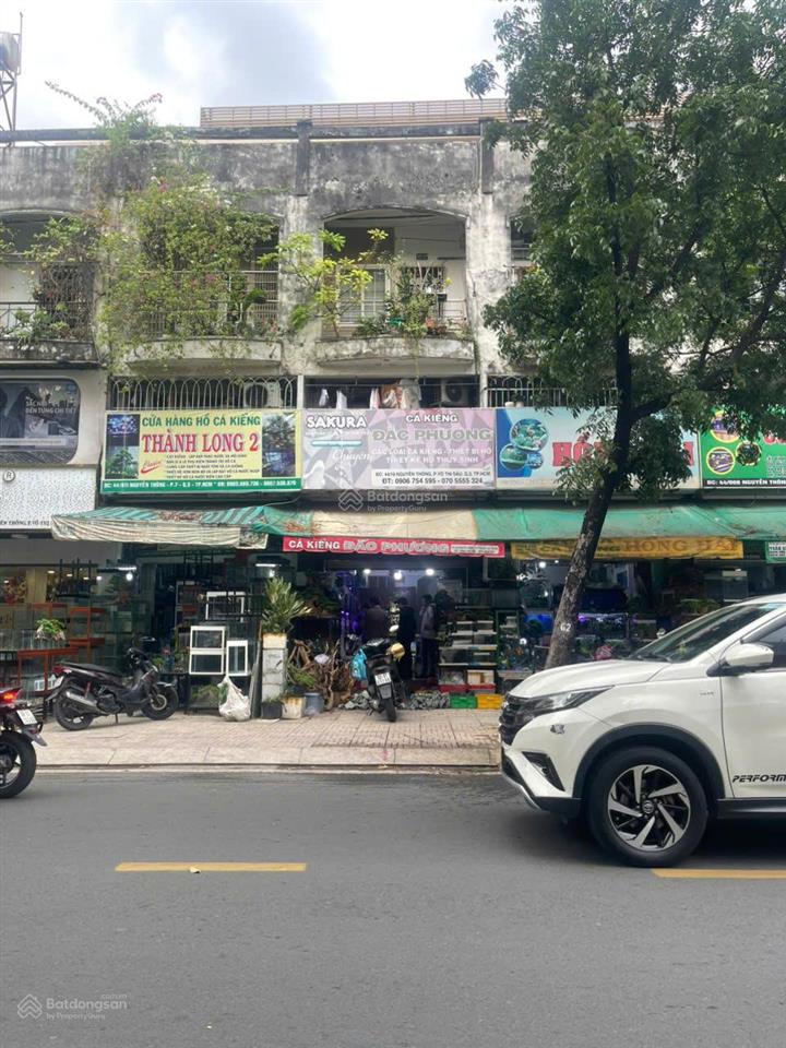Bán căn trệt mặt tiền chung cư 44 nguyễn thông, phường võ thị sáu, quận 3. cách viện mắt, dt 99m2