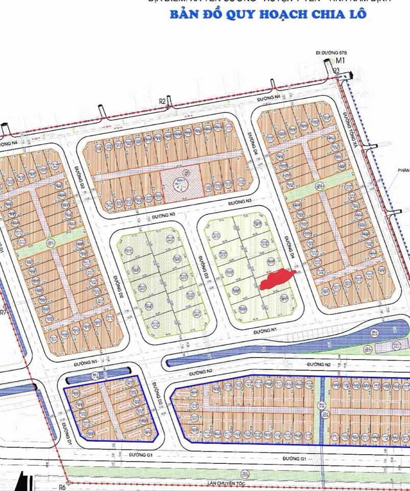 Chính chủ bán lô đất biệt thự siêu vip, đấu giá yên cường, ý yên, nam định dt 222m2 mặt tiền 12m