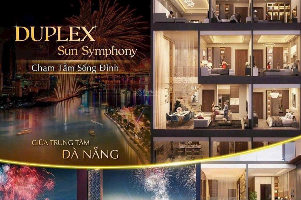 12,2 tỷ sở hữu duplex căn góc view sông sun symphony sổ đỏ sẵn sàng giá gốc sun group