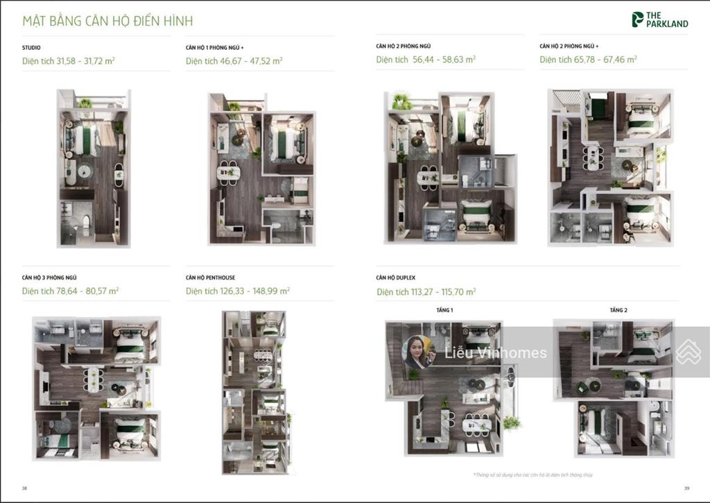 1n + 52m² rẻ nhất parkland giá 2,54 tỷ, tặng 24 tháng pdv, sẵn đồ liền tường cơ bản. 0936 047 ***