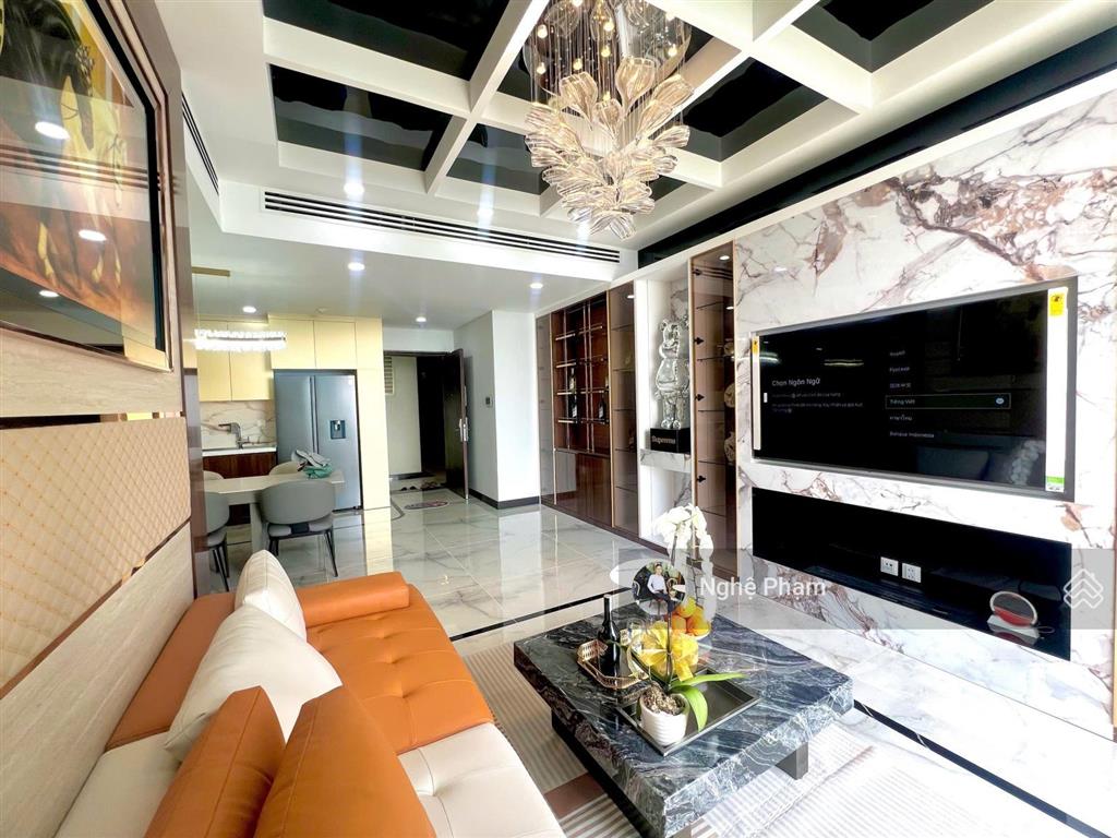 Bán căn hộ 2 phòng ngủ empire city. căn góc, tầng cao, view sông, sẵn nội thất cao cấp. nhà đẹp