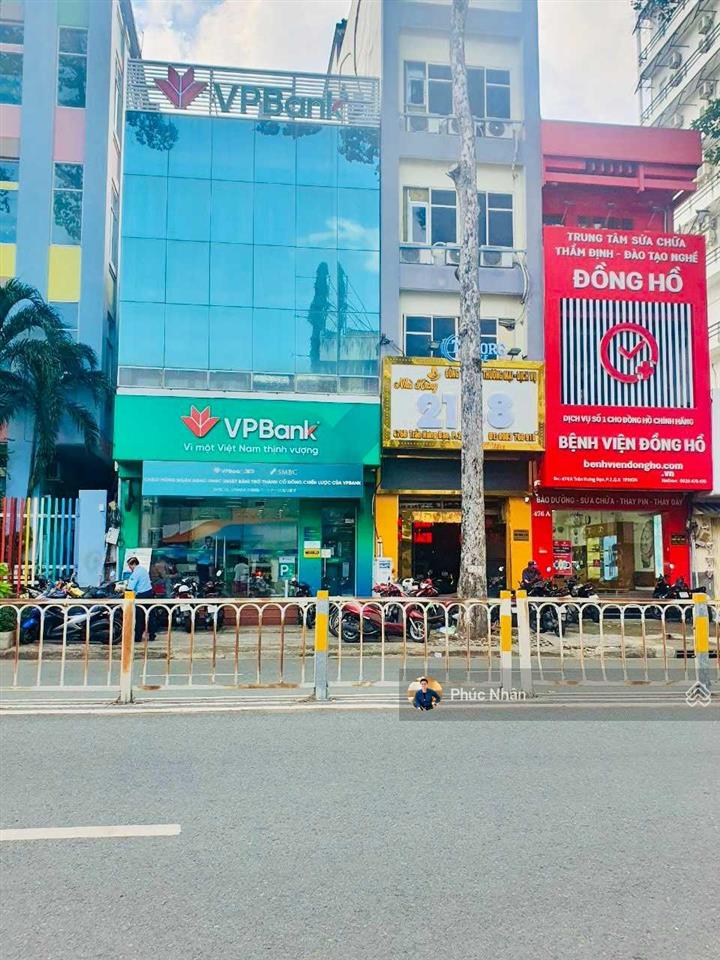 Giá hời quận 1! mặt tiền 226b hai bà trưng, tân định, q1 (6,9x25m, 4 lầu) hđt 170 triệu/th 63 tỷ