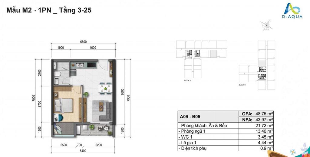 Cần bán 1pn daqua giá 3,350 tỷ, nhận nhà ngay