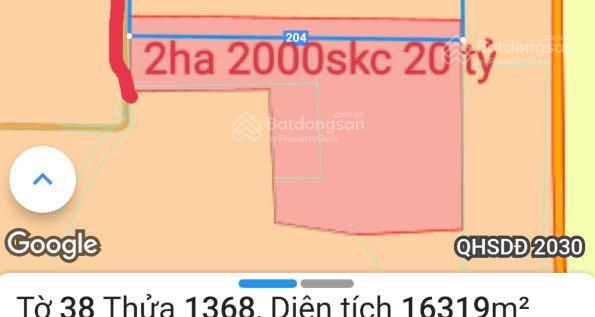 Cần bán 2,06 ha đất có 2000m2 skc. giá 22 tỷ