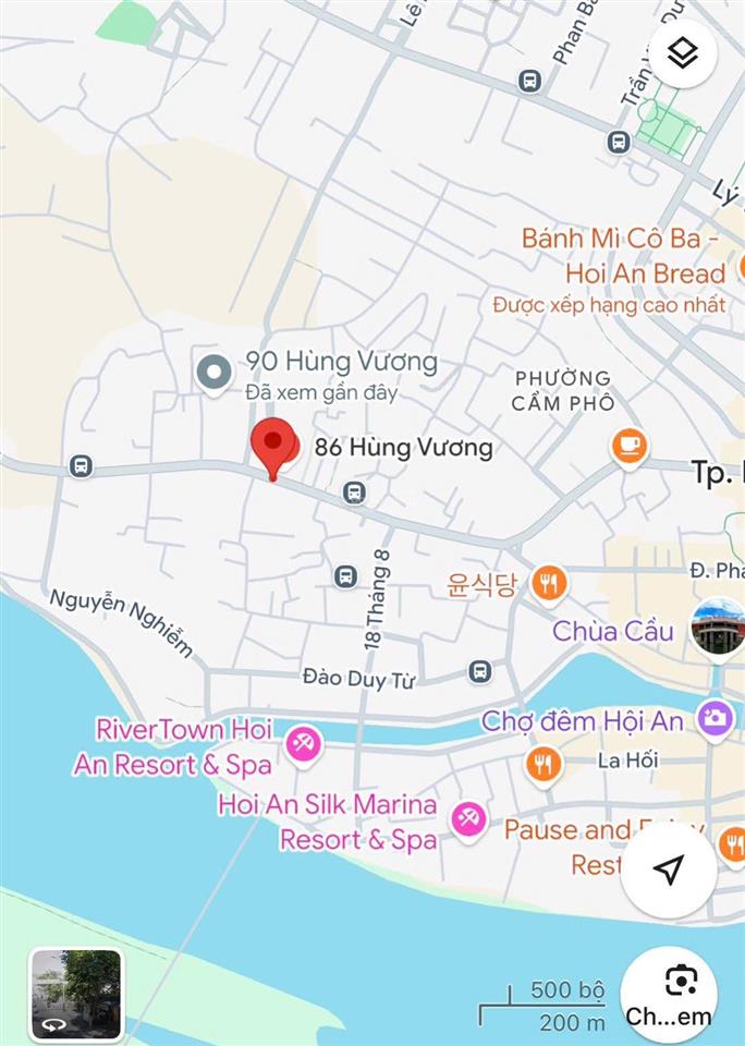 Chủ đi mỹ bán lô đất vip diện tích 573m2 đường hùng vương, tp hội an. dt 573m2, ngang 19m, 57,8 tỷ