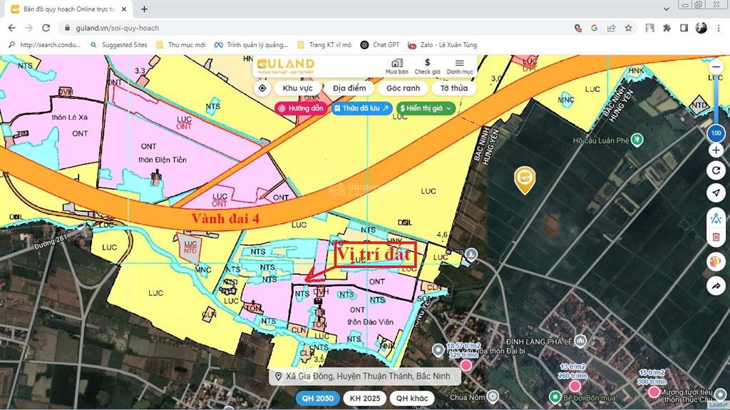 Bán 75.7m2 oto tránh, giáp vành đai 4 phường ninh xá (thuận thành), bắc ninh. 0985 299 ***