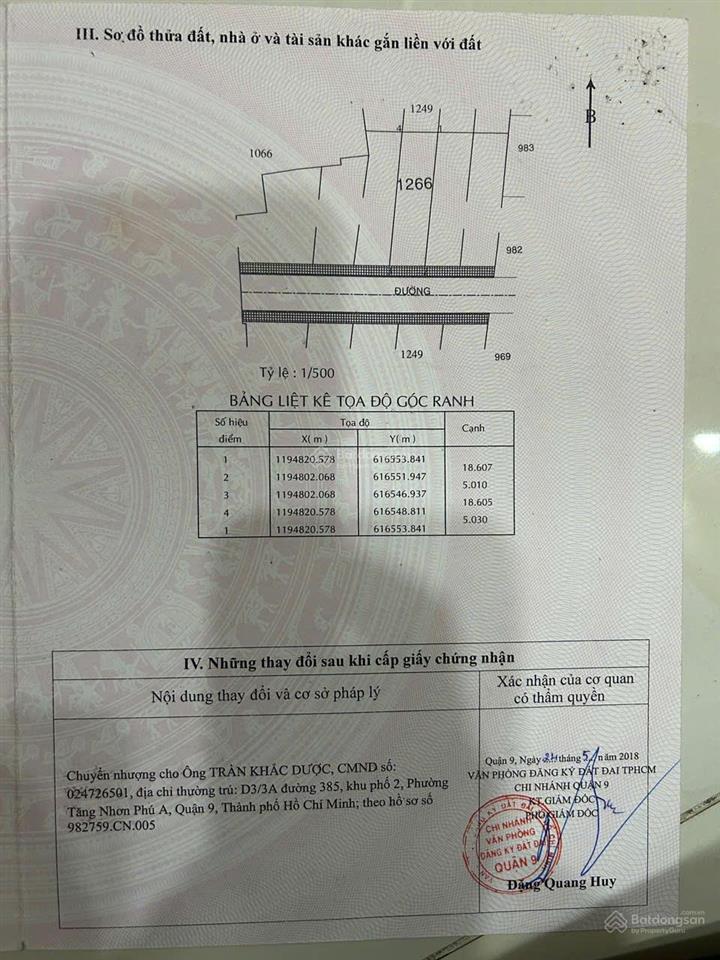 4,5 tỷ thương lượng mạnh, giá hời khu vực bán đất thổ cư long trường quận 9 cũ