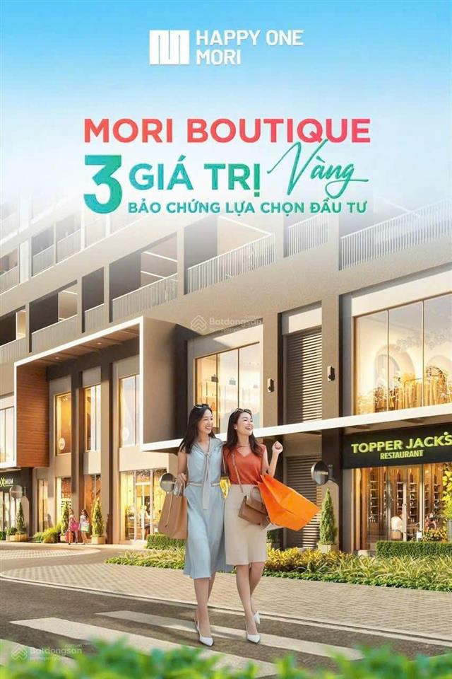 Shophouse happy one mori, giá chỉ 9.9tỷ, chiết khấu đến 4% + 150triệu tiền mặt