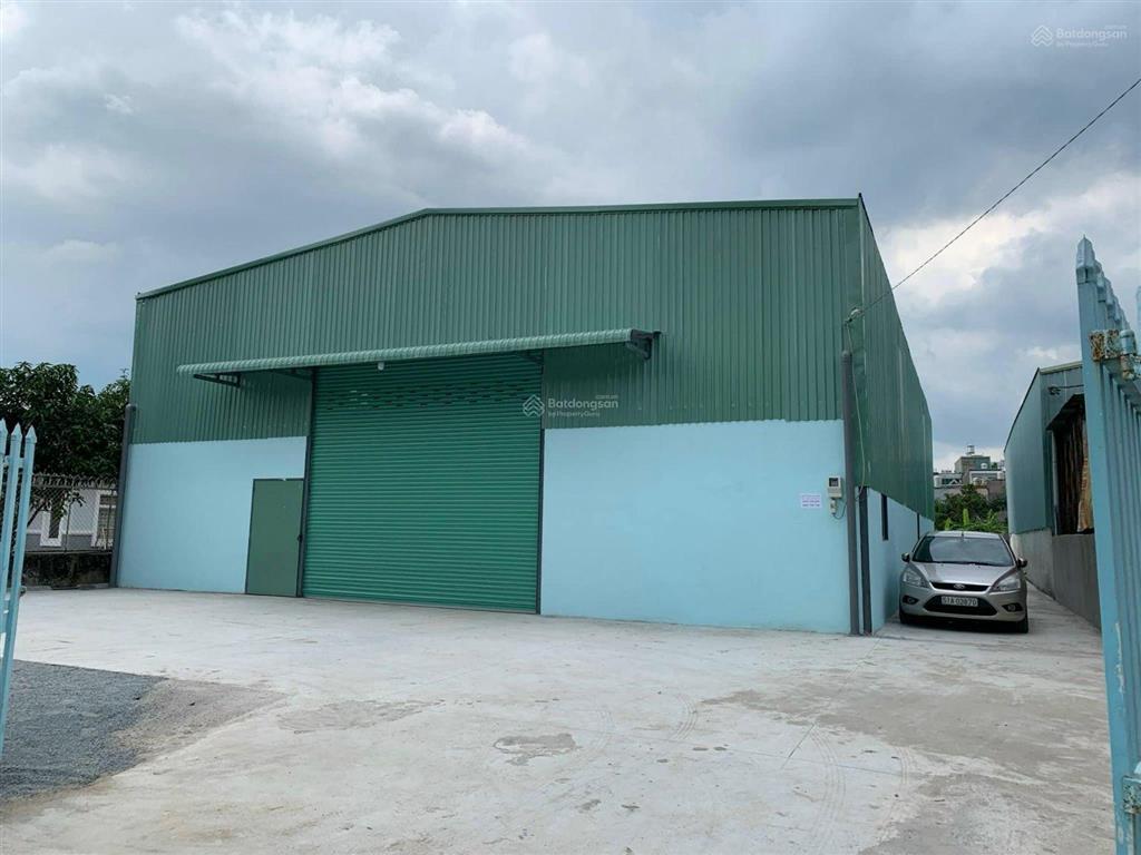 Bán nhà xưởng 1237m2 mặt tiền thạnh lộc 56, dt 18x68m, giá 34.5 tỷ tl
