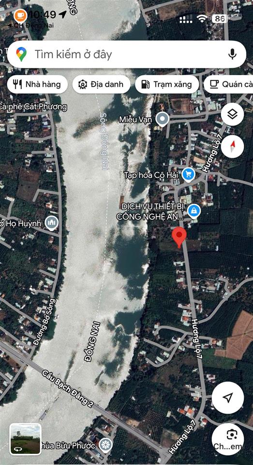 Cần bán mặt tiền đường hl7, view sông, diện tích 20m x 85m (nở hậu), giá bán 6,9tr/m2