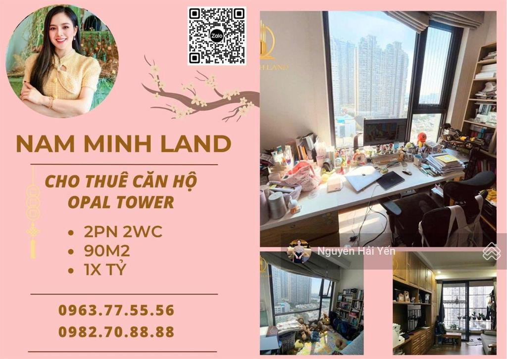 Bán căn hộ opal tower 2 pn 90m² view sông sài gòn + landmark 81 giá 10,x tỷ, chủ thiện chí bán