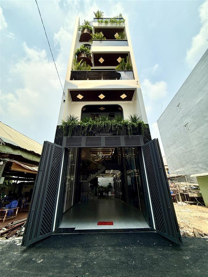 Nhà 1 sẹc ngắn dương thị mười, dt 4.10x18m, nở hậu 5.25m, lửng, 3 lầu, 4pn, sân thượng, gara ô tô