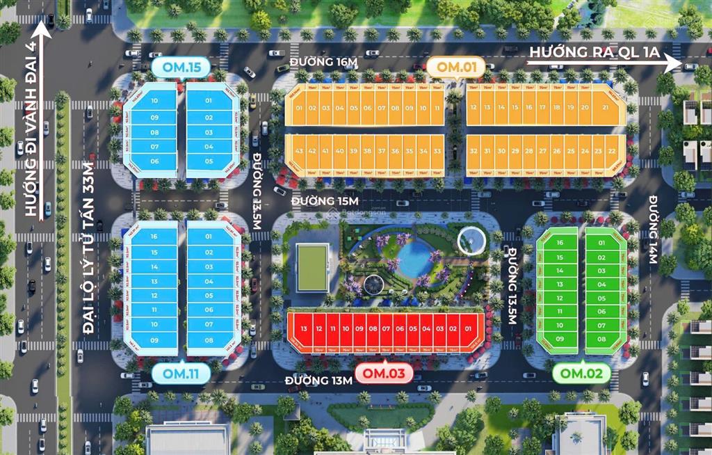 Him lam boulevard (him lam 2) 75m2 x 5t căn mặt công viên giá tốt 13,5 tỷ