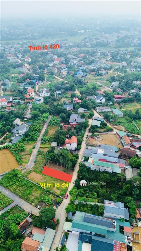 Bán lô đất 156m2 full thổ, xây trọ ngay, mặt tiền 6m, trục chính thôn tại hòa lạc. chỉ 33 triệu/m2