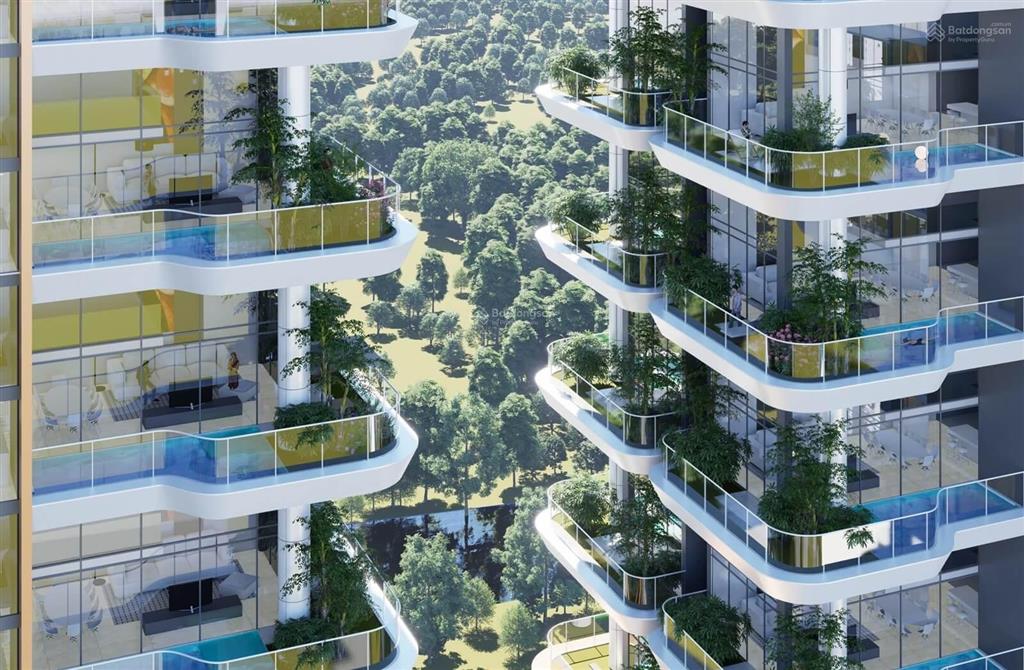 Căn góc nổi bật có sân vườn riêng tại rivea hanoi, 2pn, 69,99m2, hướng đông nam, view công viên