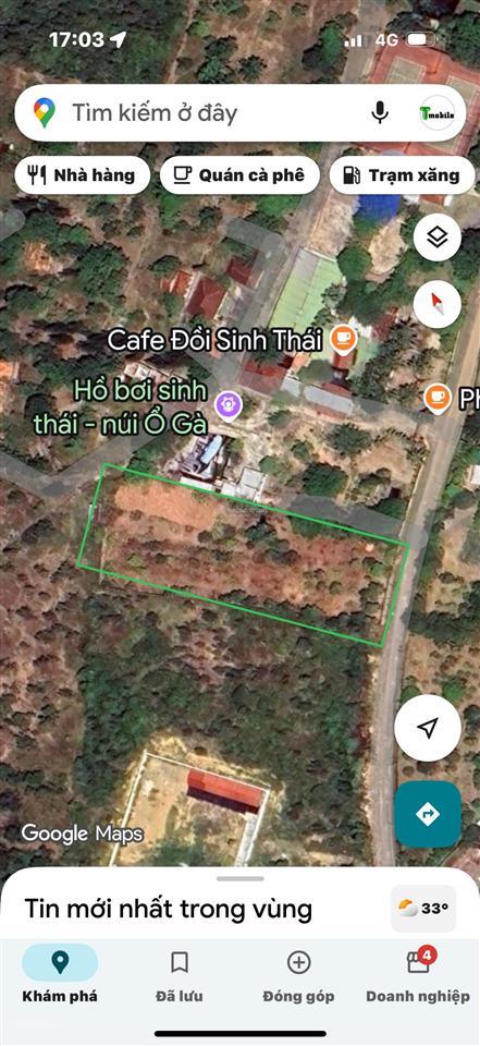 Bán 3.208m2 đất tmdv gần cafe sinh thái cách đường 16/7 tầm 200m p.ninh hiệp tx.ninh hoà, khánh hoà