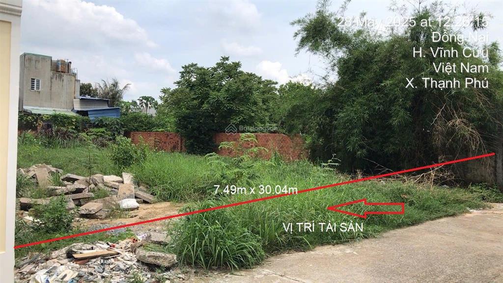 Ngân hàng bán trực tiếp 277m2 đất tại td293, xã thạnh phú, huyện vĩnh cửu, tỉnh đồng nai03371439