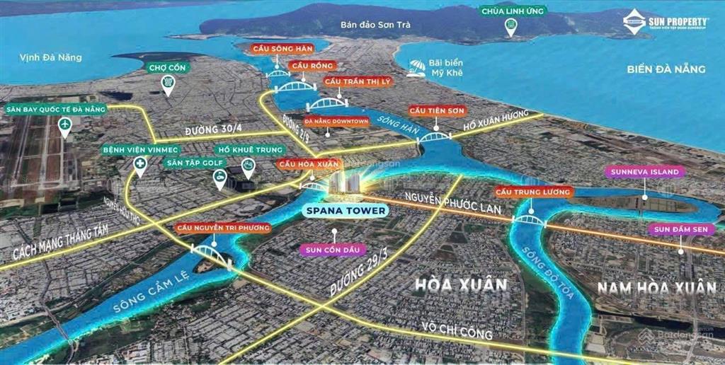 Căn hộ 1br tại sun spana tower. hàng ngoại giao view sông, pháo hoa. ck lên đến 18%