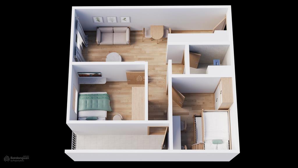 Căn hộ 2pn tại tổng kho 3 lạc viên, 1,156 tỷ, 50,64m², harbor residence