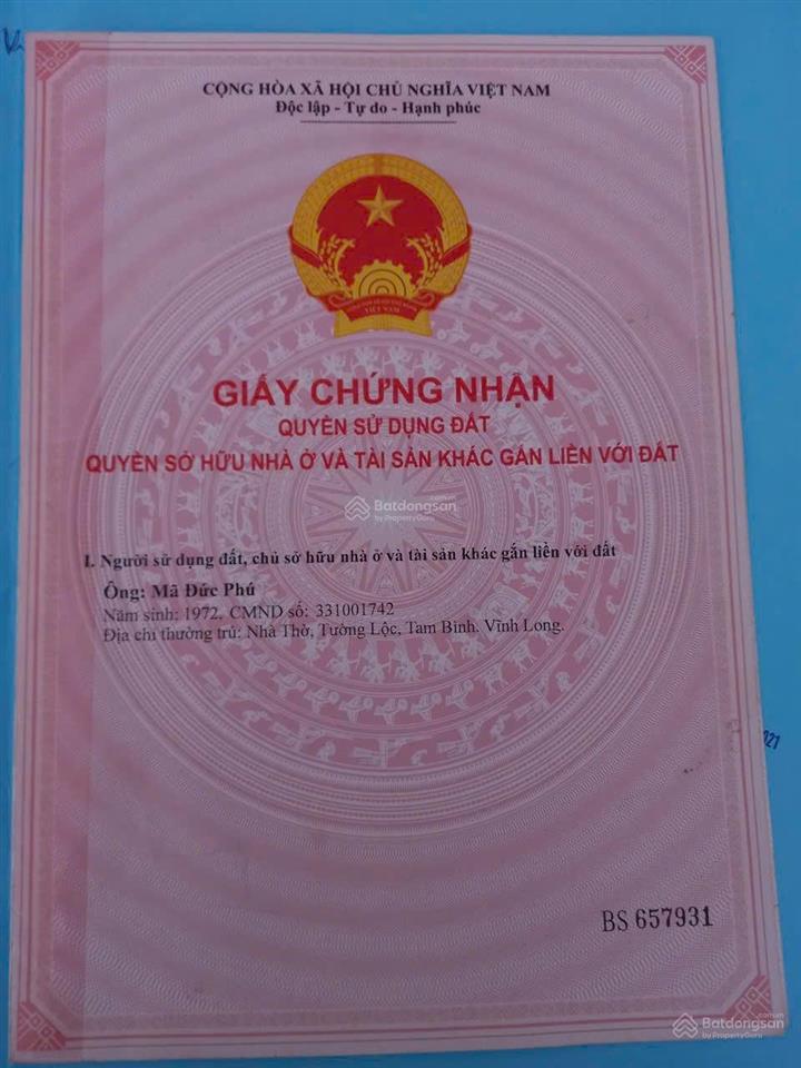 Cần bán 86 m2 mặt tiền đường 4c, xã đa phước, huyện bình chánh