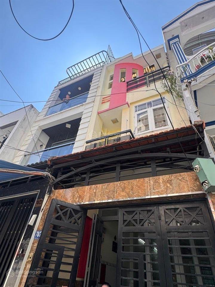 Tại vạn kiếp giáp quận 1 bán nhanh nhà 2 mt hẻm dt 74m2 ngang ~4m, 3 tầng, 6pn chỉ 7,5 tỷ
