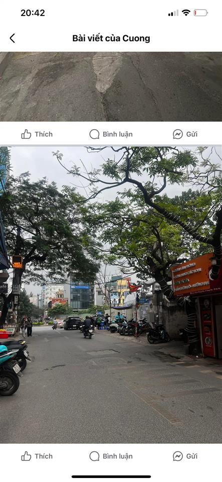 Bán đất mp khu vực ngã tư sở thanh xuân. dt 350m2 x mt 12m. giá 161 tỷ