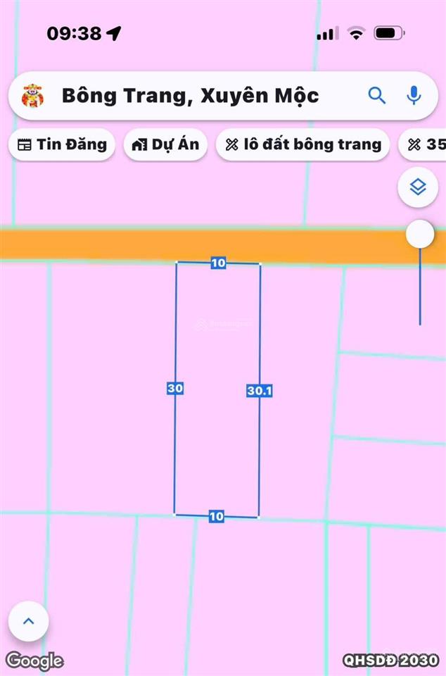 Bán đất xã bông trang 10mx30m có 100m2 thổ cư, đường nhựa khu dân cư, đất đang trồng thanh long