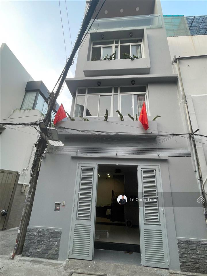 Tin thật 100%. bán nhà góc 2 mt hxh hồ biểu chánh phú nhuận, dt 5x8,15m, 4 tầng, giá chỉ 8 tỷ 5 tl