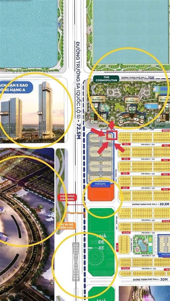 Vđ1. sp 20 căn góc vip đối diện chung cư cao cấp, đối diện trung tâm triển lãm thuộc khu expo
