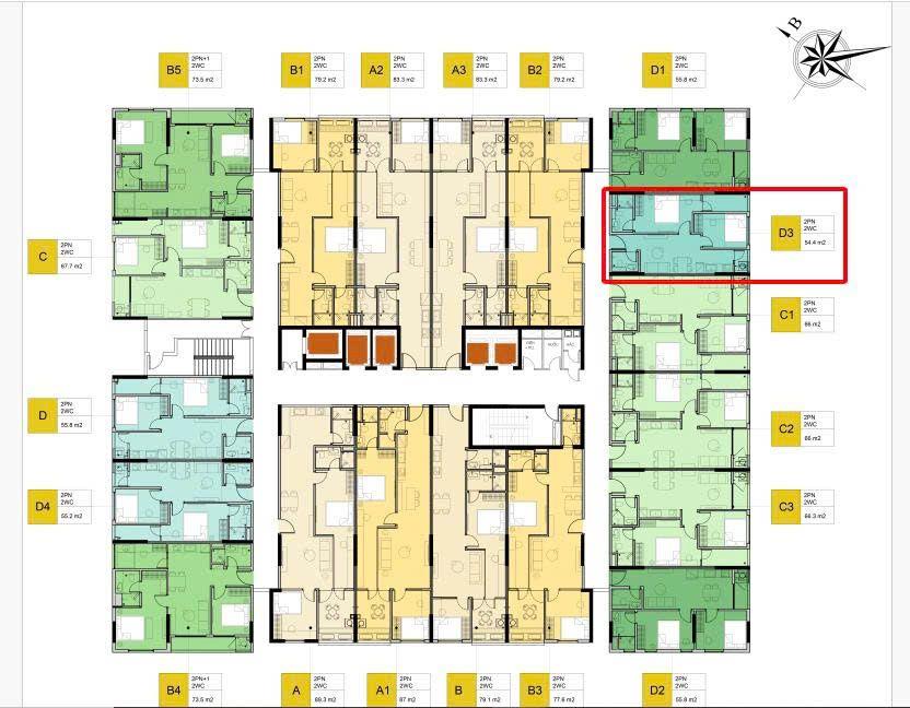 Chính chủ cần tiền bán căn chung cư Lotus 1 tp Bắc Giang giá 2,25 tỷ.