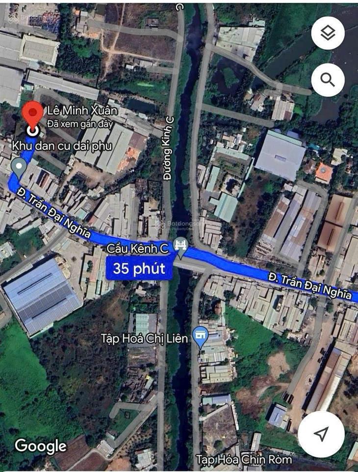 Bán đất ở đô thị 100m2, đường trần đại nghĩa 35 tr/m2 xã lê minh xuân bc.