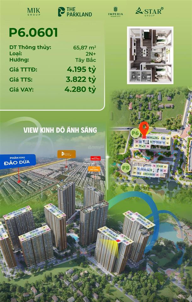 Sẵn 2n + góc view sông hồng, giá cực hấp dẫn chỉ từ 3,822 tỷ. 65,82m2. 0962 506 *** linh