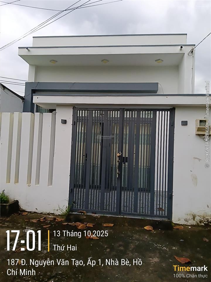 Bán nhà đẹp 5*20m, đường xe hơi 10m, giá 3,5tỷ, nguyễn văn tạo long thới nhà bè, sổ riêng, sang tên