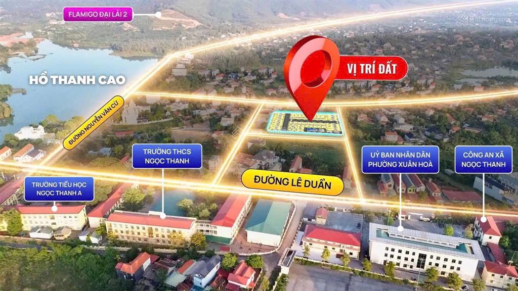 Quỹ đất hàng f0 sát mặt hồ đải lải gần trung tâm hà nội 15 phút di chuyển. đất đẹp 80m2 full thổ cư