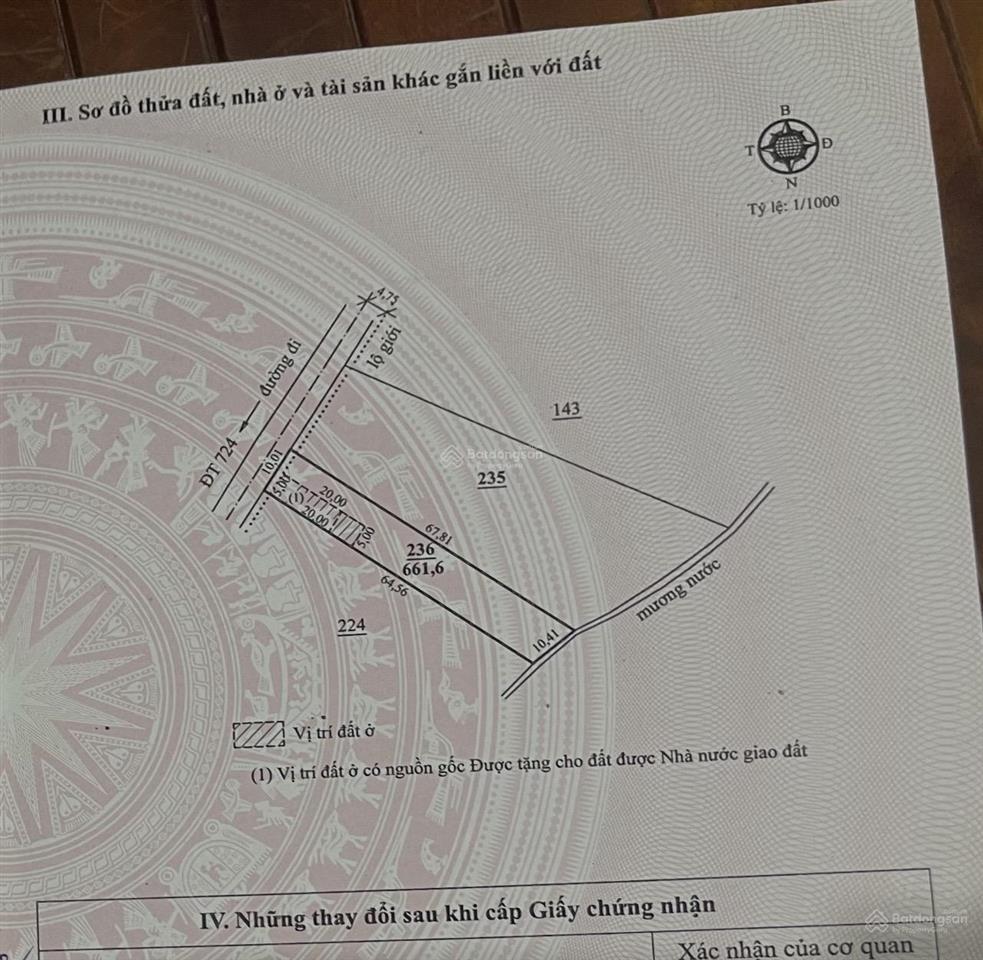 Chuẩn đất xây nhà vườn, ngang 10 dài 66m, cách sân bay chỉ 10km, cách nút giao ct sg đl 500m