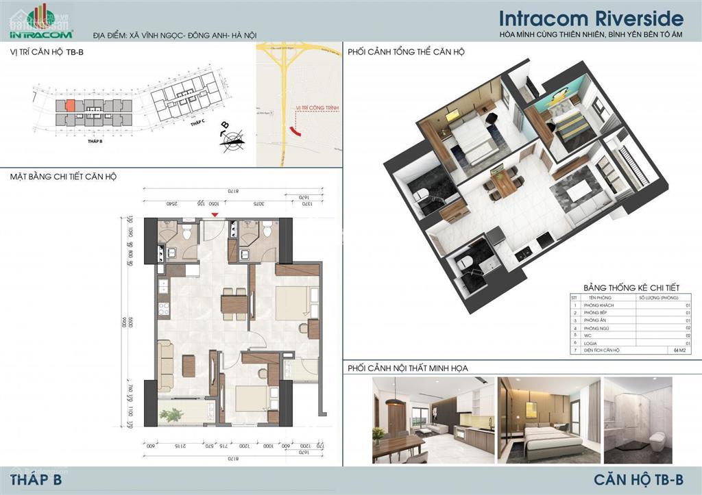 Chính chủ bán chung cư intracom riverside trục đẹp nhất, 2 ngủ, 2wc, 2 lôgia, full nội thất, 4.x tỷ