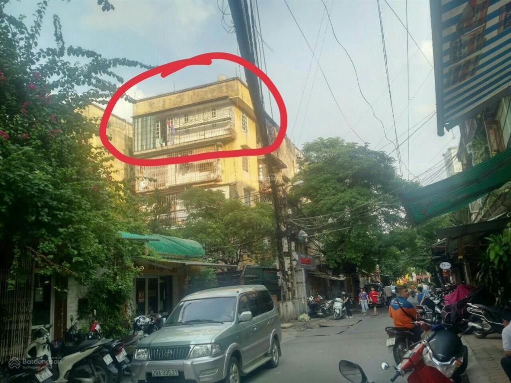 Căn hộ tập thể 103m2 (không cơi nới), mặt ngõ 12 láng hạ, phường giảng võ