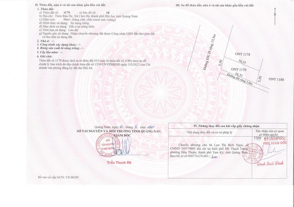 Bán đất đẹp 2 mặt tiền đường bầu ốc thượng, 2.9tỷ, 90m2, nhiều tiện ích