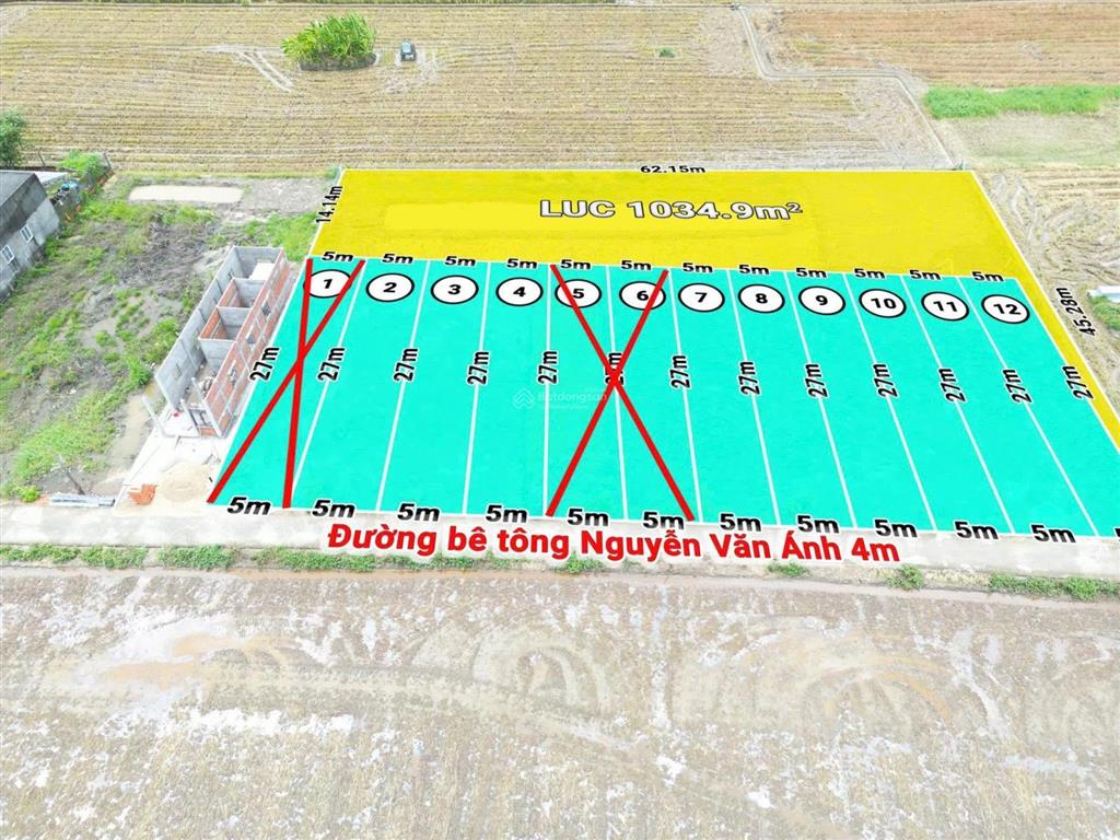 Hàng mới shr. 5x26. giá 650tr nền xã bình trinh đông cũ, xã tân trụ, tây ninh mới