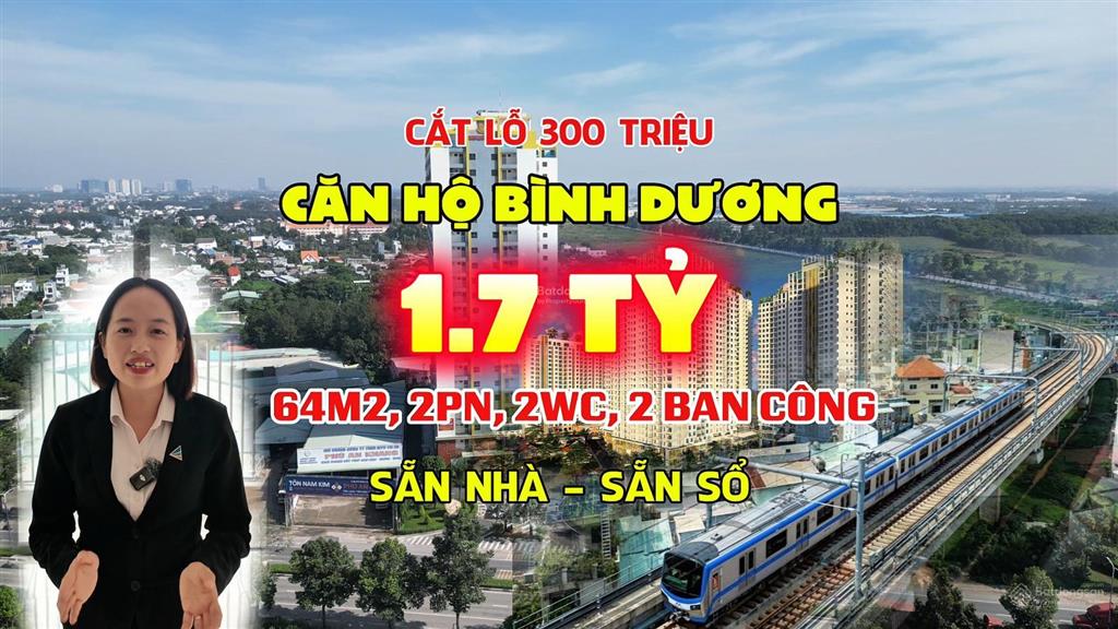 Bán căn hộ chung cư minh quốc plaza phường bình dương 64m2, 2pn, 2wc, 2 ban công sẵn sổ