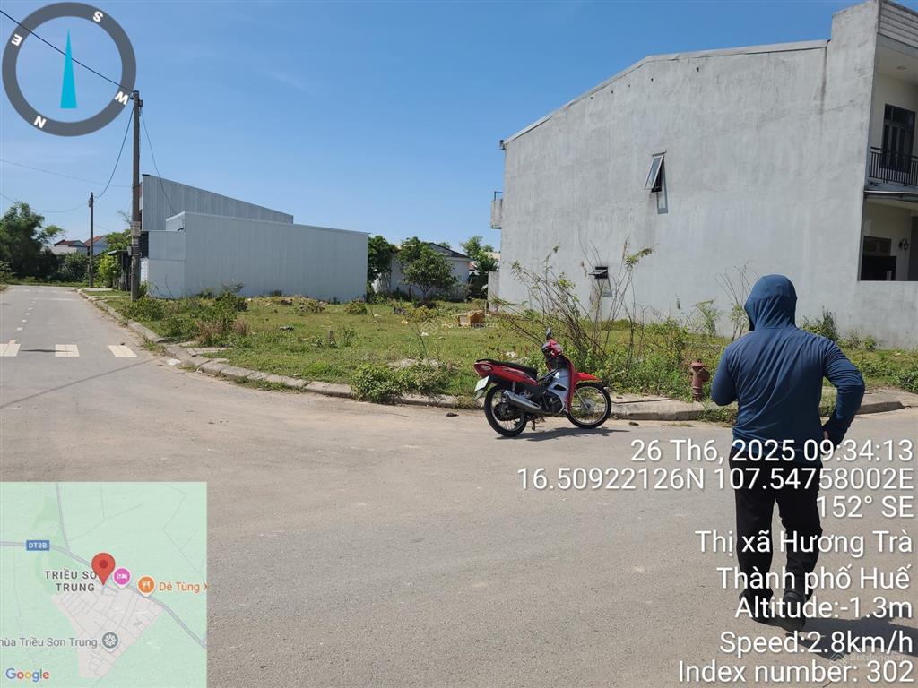 Bán lô góc dự án triều trung sơn, td657 tbd34, hương toàn, hương trà (nay là p. kim trà, tp huế)