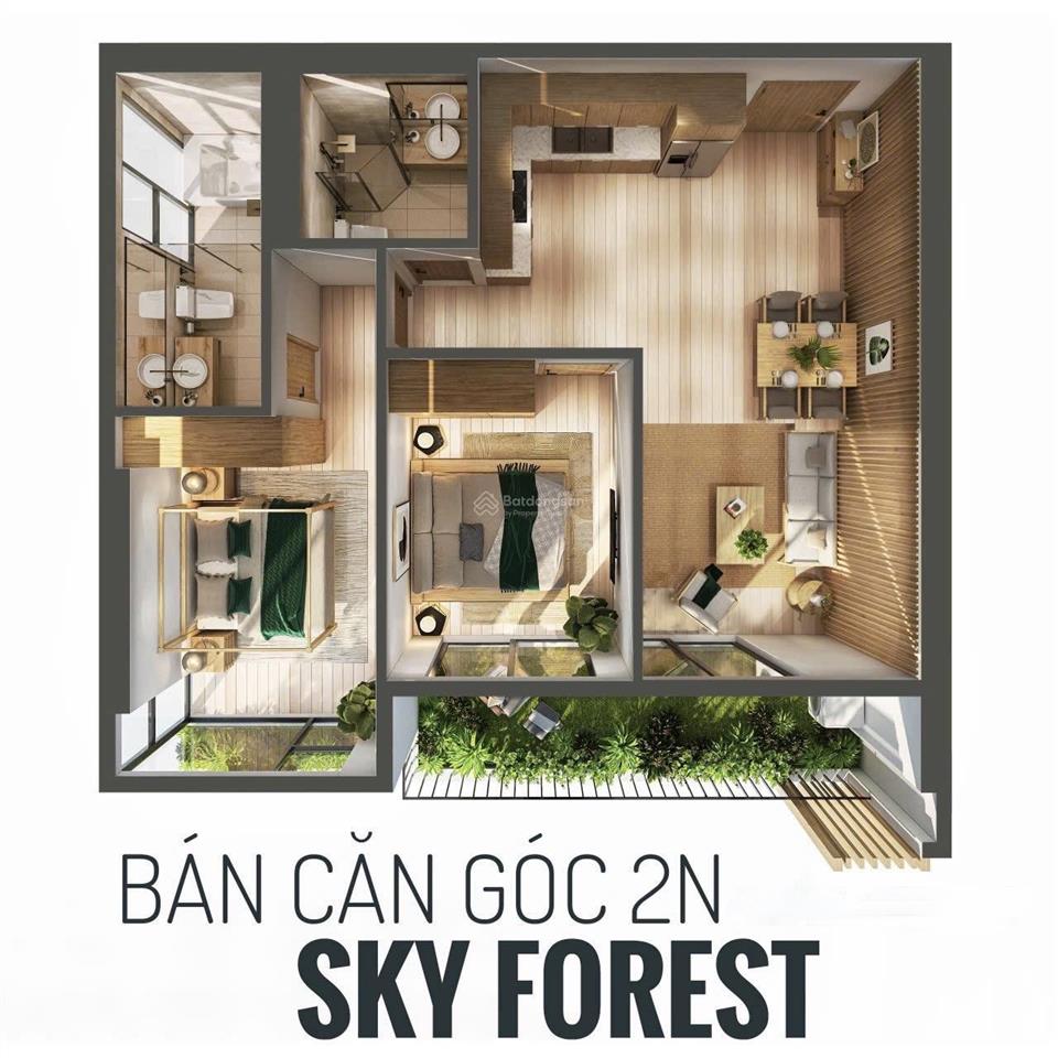 Chỉ 5,5 tỷ sở hữu căn góc sky forest full nội thất, xách vali về ở luôn