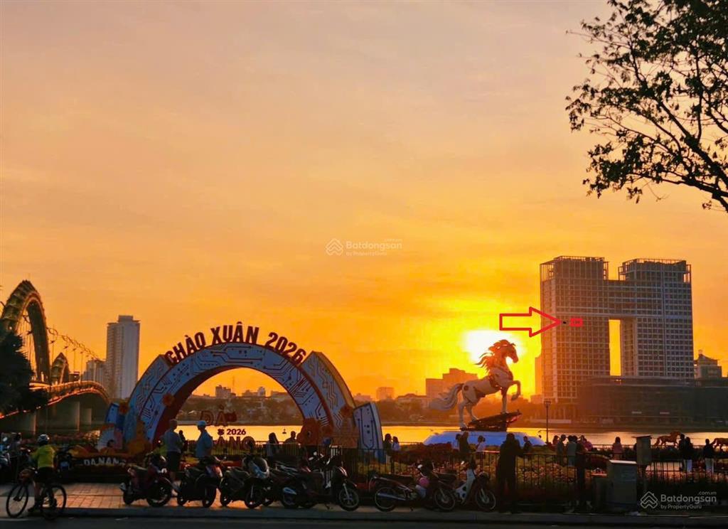 Căn hộ sun ponte view trực diện sông hàn t17 cầu rồng dt 29,4m2 khai thác dòng tiền cực kỳ tốt