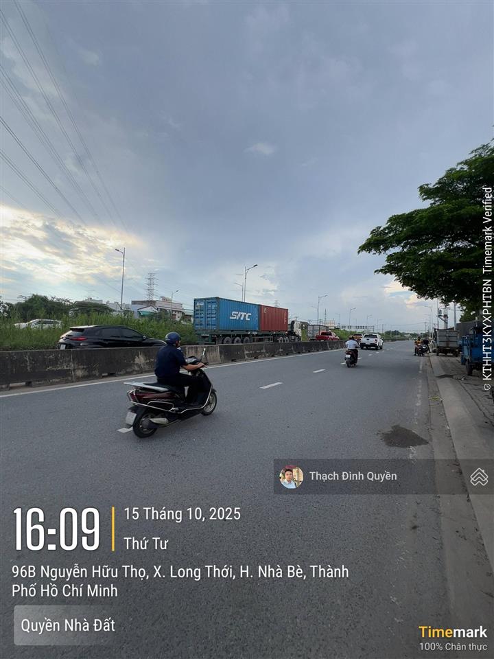 Đất thổ cư mt đường nguyễn hữu thọ, đường rộng 60m. dt 358m2 giá 11,5 tỷ