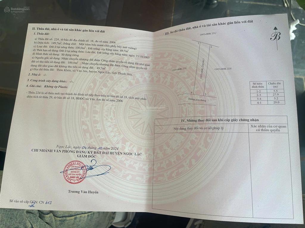 Bán đất siêu rẻ tại thôn kén, vân âm, ngọc lặc, thanh hóa giá chỉ hơn 90 triệu
