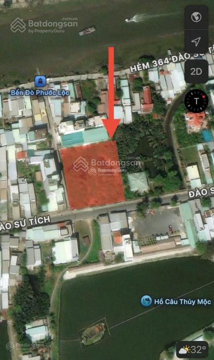 Đất lớn góc 2500m2 mặt tiền đào sư tích