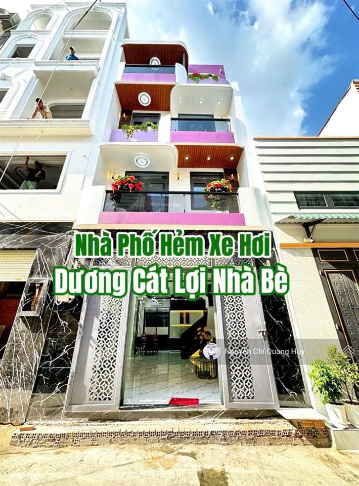 Nhà phố hiện đại xây dựng mới hẻm 8m dương cát lợi, dân trí cao, an ninh 5m x 12m giá 8,5 tỷ
