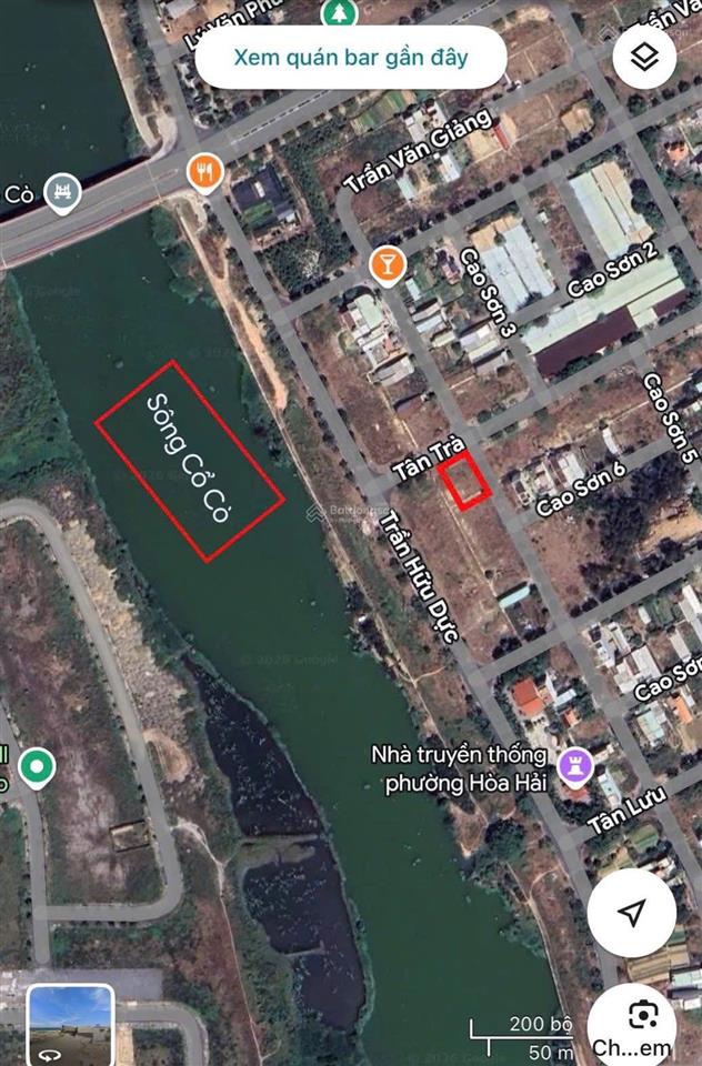 Bán lô góc sát sông, gần biển, đường tân trà (10,5m), giá bán nhanh